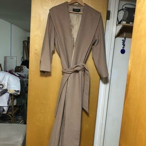 Zara cashmere fully lined full length coat